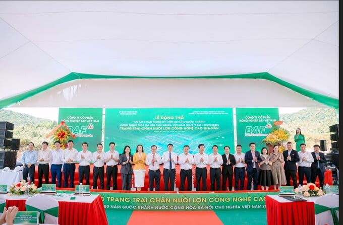 BAF vừa khởi công dự án trang trại chăn nuôi heo công nghệ cao Gia Hân (Quảng Trị)