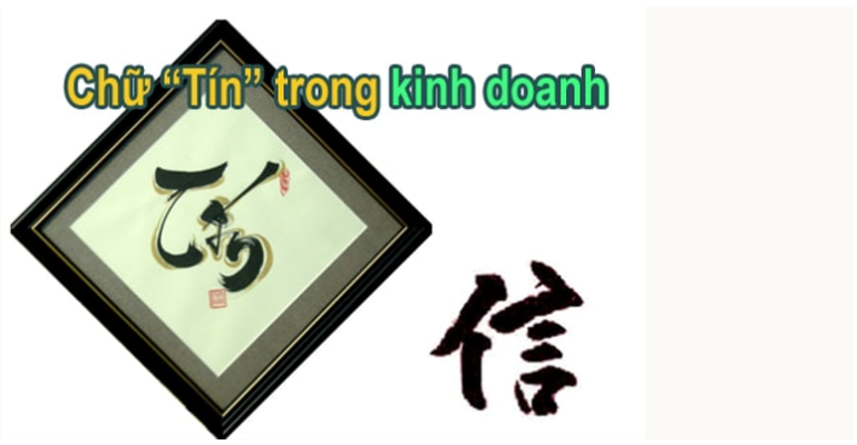 Chữ tín trong Kinh Doanh